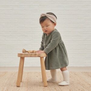 Quincy Mae Velour Dress Dusk